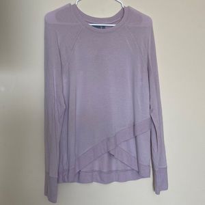 Athleta long sleeve very soft! Cross detail in front size small